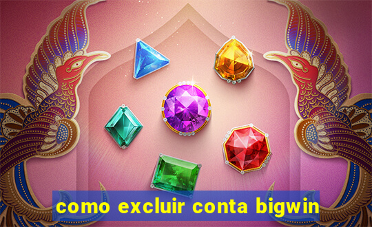 como excluir conta bigwin